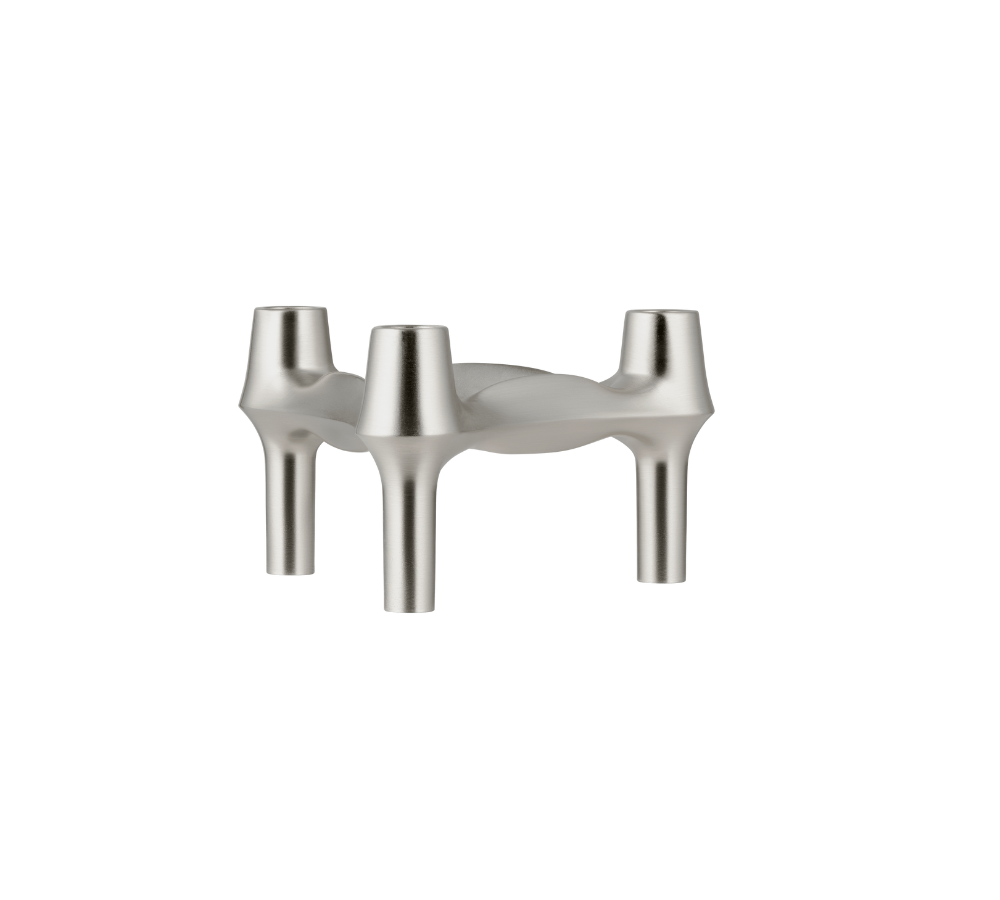 Nagel BMF lysestage - børstet krom